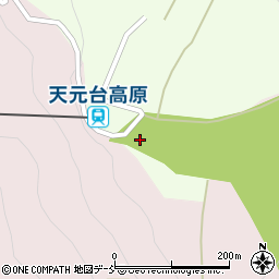天元台高原周辺の地図