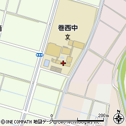 新潟市立巻西中学校周辺の地図