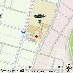 新潟市立巻西中学校周辺の地図