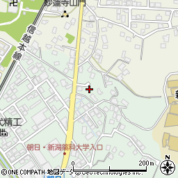 新潟県新潟市秋葉区朝日978-6周辺の地図