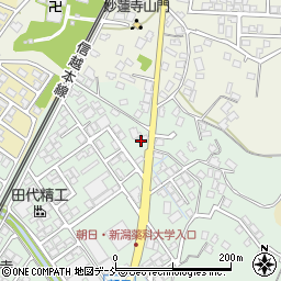 新潟県新潟市秋葉区朝日977周辺の地図