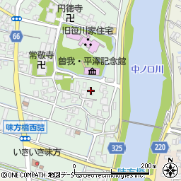 新潟県新潟市南区味方35周辺の地図