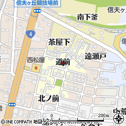 福島県福島市道前周辺の地図