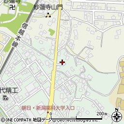 新潟県新潟市秋葉区朝日978周辺の地図