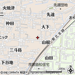 福島県福島市泉大下10-5周辺の地図