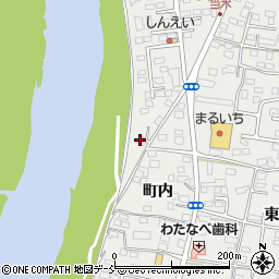 福島県福島市岡部町内50周辺の地図