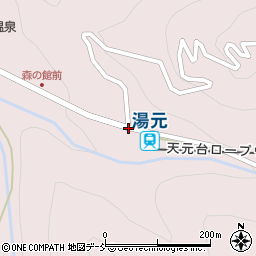 湯元駅前周辺の地図