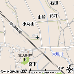 福島県福島市町庭坂小丸山周辺の地図