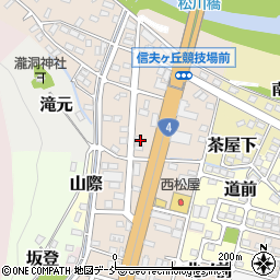 福島県福島市松山町周辺の地図