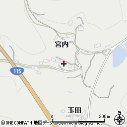 福島県伊達市霊山町掛田宮内60周辺の地図