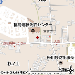 福島県福島市町庭坂大原2周辺の地図