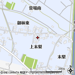 福島県福島市笹木野上末梨周辺の地図