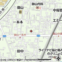 福島県福島市御山一本木82周辺の地図