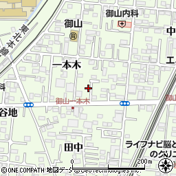 福島県福島市御山一本木79-3周辺の地図