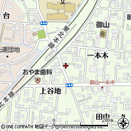 福島県福島市御山一本木64-2周辺の地図
