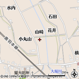 福島県福島市町庭坂山崎周辺の地図