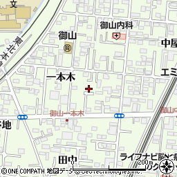 福島県福島市御山一本木46周辺の地図
