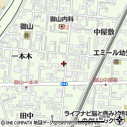 福島県福島市御山一本木35周辺の地図