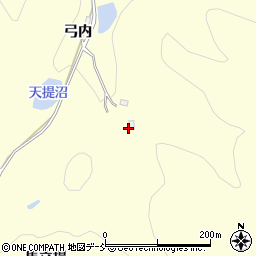 福島県伊達市保原町高成田弓内周辺の地図
