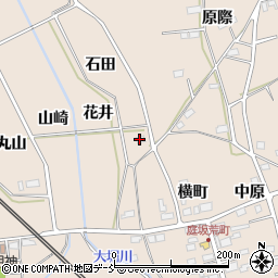 福島県福島市町庭坂花井周辺の地図