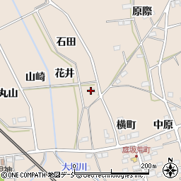 福島県福島市町庭坂（花井）周辺の地図