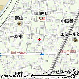 福島県福島市御山一本木37-4周辺の地図