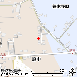 福島県福島市町庭坂原中周辺の地図