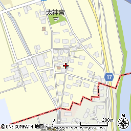 新潟県新潟市秋葉区下新165-1周辺の地図