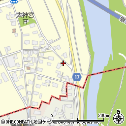 新潟県新潟市秋葉区下新25周辺の地図