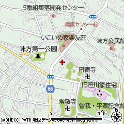 新潟県新潟市南区味方635-1周辺の地図