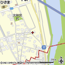 新潟県新潟市秋葉区下新412周辺の地図