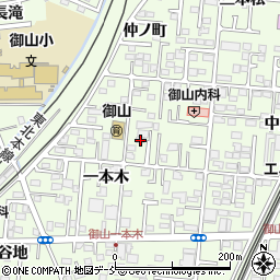 福島県福島市御山一本木23周辺の地図