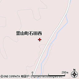 福島県伊達市霊山町石田西周辺の地図