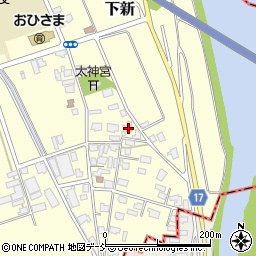 新潟県新潟市秋葉区下新36周辺の地図