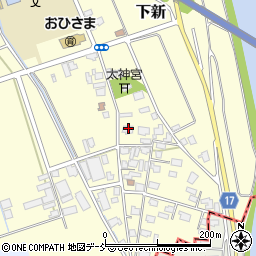 新潟県新潟市秋葉区下新46周辺の地図