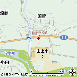 福島県相馬市山上南田周辺の地図