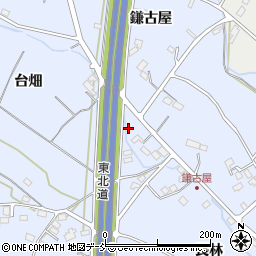 福島県福島市笹木野台畑周辺の地図