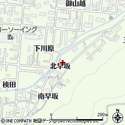 福島県福島市御山北早坂10-1周辺の地図