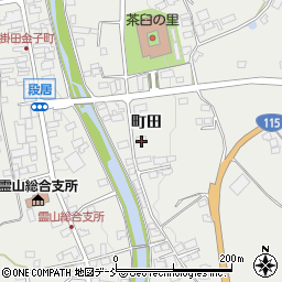 福島県伊達市霊山町掛田町田28周辺の地図