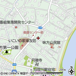 新潟市　味方児童館周辺の地図