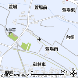 福島県福島市笹木野萱場南周辺の地図