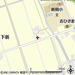 新潟県新潟市秋葉区下新348周辺の地図