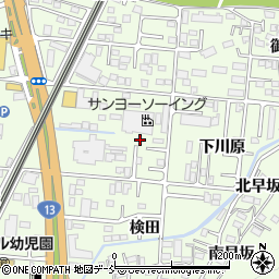 福島県福島市御山中川原103-3周辺の地図