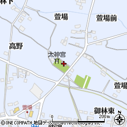 萱場集会所周辺の地図