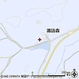 福島県伊達市保原町富沢諏訪周辺の地図