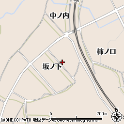 福島県福島市町庭坂坂ノ下周辺の地図