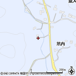 福島県伊達市保原町富沢（台）周辺の地図