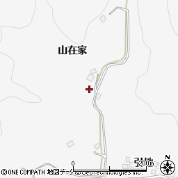 福島県伊達市霊山町山戸田山在家周辺の地図