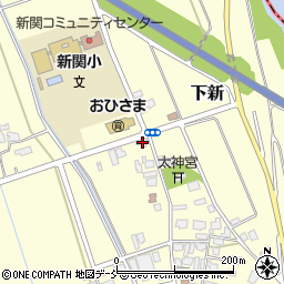 新潟県新潟市秋葉区下新188周辺の地図