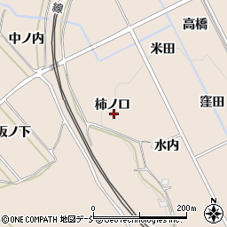福島県福島市町庭坂（柿ノ口）周辺の地図